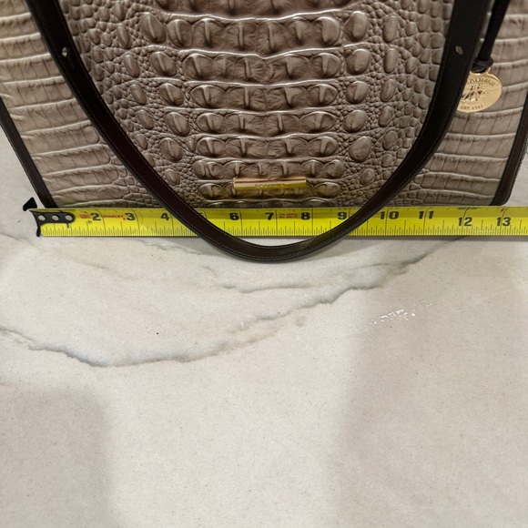 Brahmin Extra Large April Cocoa Ombre Melbourne Leather Tote - Picture 13 of 16